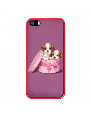 Coque Chien Dog Boite Noeud pour iPhone 5 et 5S - Maryline Cazenave