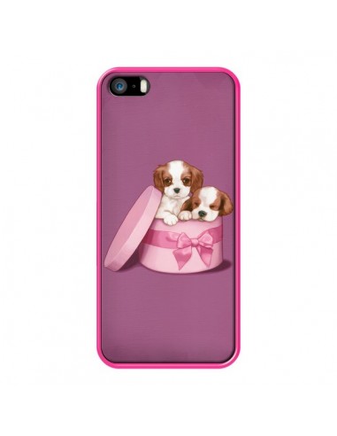 Coque Chien Dog Boite Noeud pour iPhone 5 et 5S - Maryline Cazenave