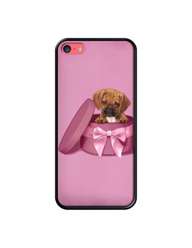 Coque Chien Dog Boite Noeud Triste pour iPhone 5C - Maryline Cazenave