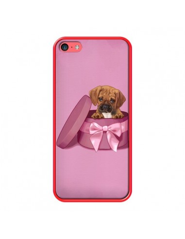 Coque Chien Dog Boite Noeud Triste pour iPhone 5C - Maryline Cazenave