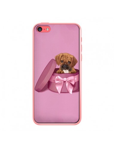 Coque Chien Dog Boite Noeud Triste pour iPhone 5C - Maryline Cazenave