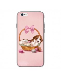 Coque Chien Dog Panier Noeud Papillon Macarons pour iPhone 6 - Maryline Cazenave 2