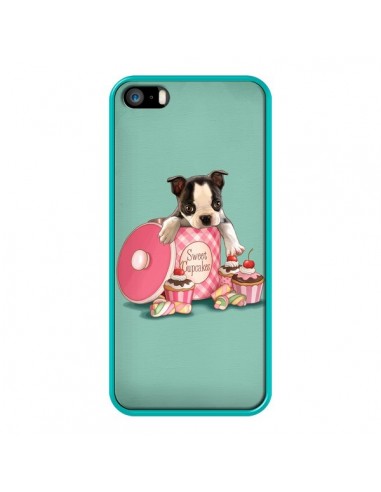 Coque Chien Dog Cupcakes Gateau Boite pour iPhone 5 et 5S - Maryline Cazenave