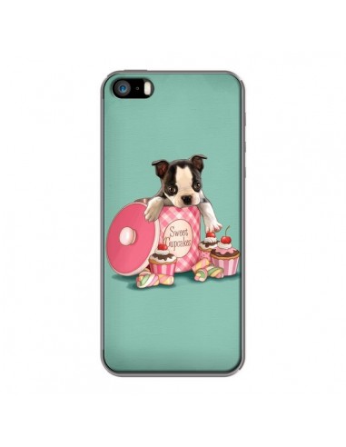 Coque Chien Dog Cupcakes Gateau Boite pour iPhone 5 et 5S - Maryline Cazenave