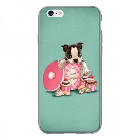 Coque Chien Dog Cupcakes Gateau Boite pour iPhone 6 - Maryline Cazenave