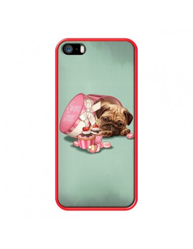 Coque Chien Dog Cupcakes Gateau Bonbon Boite pour iPhone 5 et 5S - Maryline Cazenave