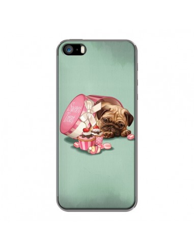 Coque Chien Dog Cupcakes Gateau Bonbon Boite pour iPhone 5 et 5S - Maryline Cazenave