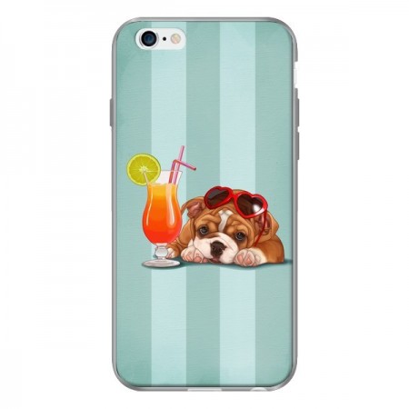 Coque Chien Dog Cocktail Lunettes Coeur pour iPhone 6 - Maryline Cazenave Coque Chien Dog Cocktail Lunettes Coeur pour iPhone 6 - Maryline Cazenave