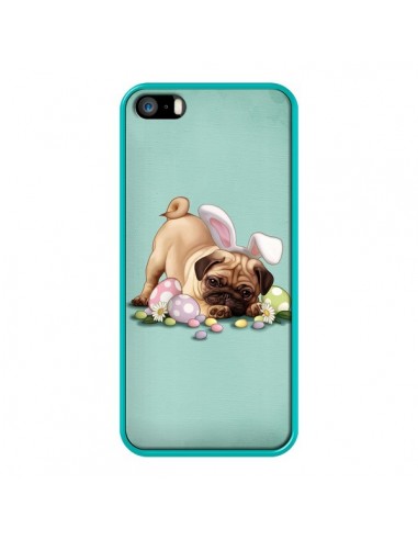 Coque Chien Dog Rabbit Lapin Pâques Easter pour iPhone 5 et 5S - Maryline Cazenave