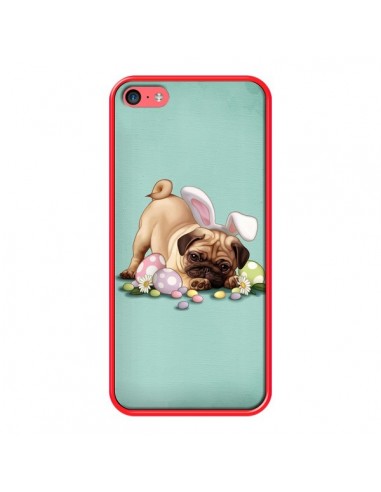 Coque Chien Dog Rabbit Lapin Pâques Easter pour iPhone 5C - Maryline Cazenave