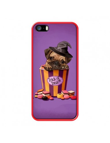 Coque Chien Dog Halloween Sorciere Bonbon pour iPhone 5 et 5S - Maryline Cazenave