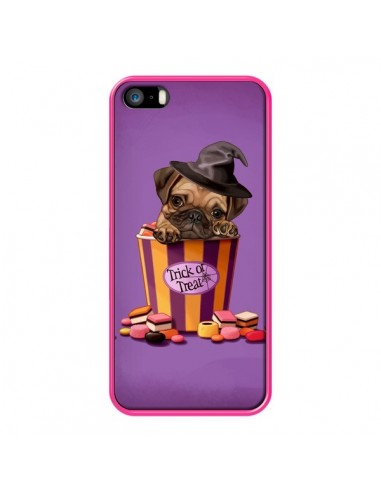 Coque Chien Dog Halloween Sorciere Bonbon pour iPhone 5 et 5S - Maryline Cazenave