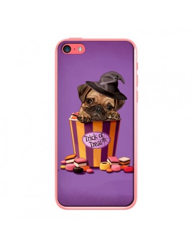 Coque Chien Dog Halloween Sorciere Bonbon pour iPhone 5C - Maryline Cazenave