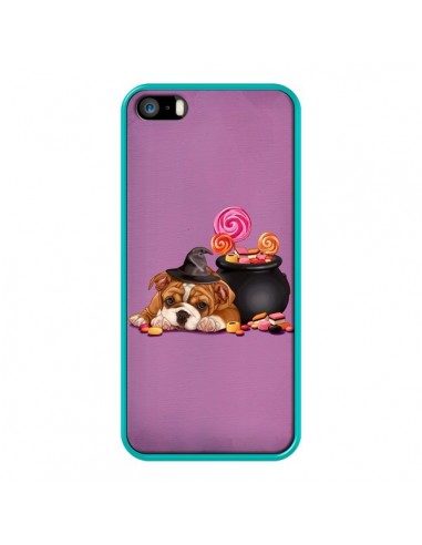 Coque Chien Dog Halloween Sorciere Chaudron Bonbon pour iPhone 5 et 5S - Maryline Cazenave