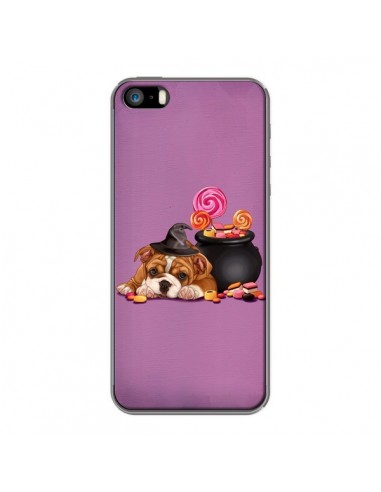 Coque Chien Dog Halloween Sorciere Chaudron Bonbon pour iPhone 5 et 5S - Maryline Cazenave