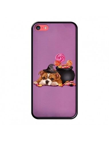 Coque Chien Dog Halloween Sorciere Chaudron Bonbon pour iPhone 5C - Maryline Cazenave