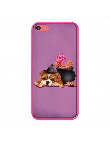 Coque Chien Dog Halloween Sorciere Chaudron Bonbon pour iPhone 5C - Maryline Cazenave