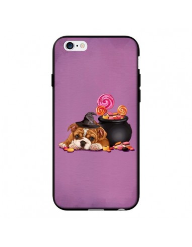 Coque Chien Dog Halloween Sorciere Chaudron Bonbon pour iPhone 6 - Maryline Cazenave