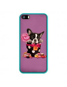 Coque Chien Dog Boite Noeud Papillon Pois Bonbon pour iPhone 5 et 5S - Maryline Cazenave 2