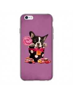 Coque Chien Dog Boite Noeud Papillon Pois Bonbon pour iPhone 6 - Maryline Cazenave 2