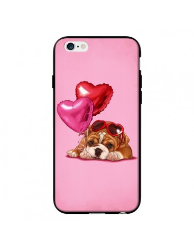 Coque Chien Dog Lunettes Coeur Ballon pour iPhone 6 - Maryline Cazenave