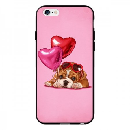 Coque Chien Dog Lunettes Coeur Ballon pour iPhone 6 - Maryline Cazenave
