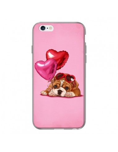 Coque Chien Dog Lunettes Coeur Ballon pour iPhone 6 - Maryline Cazenave