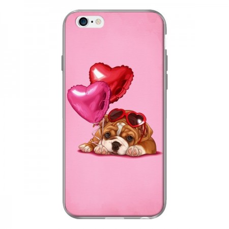 Coque Chien Dog Lunettes Coeur Ballon pour iPhone 6 - Maryline Cazenave