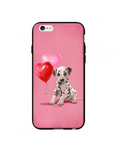 Coque Chien Dog Dalmatien Ballon Coeur pour iPhone 6 - Maryline Cazenave