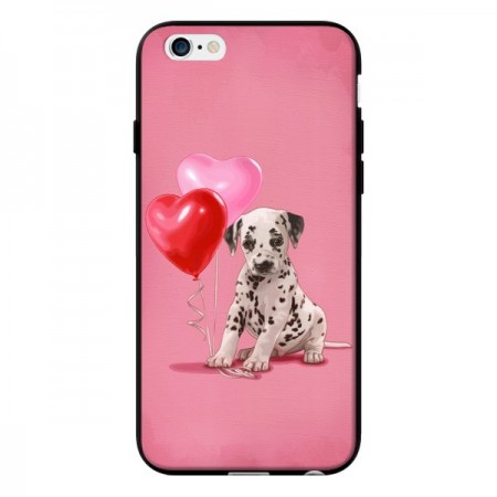 Coque Chien Dog Dalmatien Ballon Coeur pour iPhone 6 - Maryline Cazenave