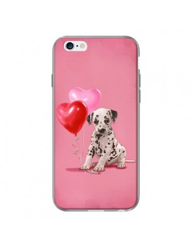 Coque Chien Dog Dalmatien Ballon Coeur pour iPhone 6 - Maryline Cazenave