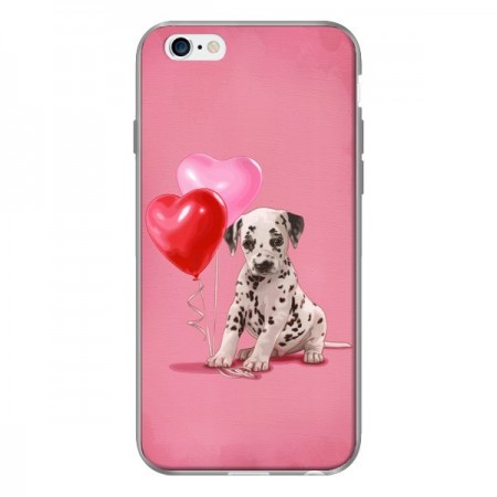 Coque Chien Dog Dalmatien Ballon Coeur pour iPhone 6 - Maryline Cazenave