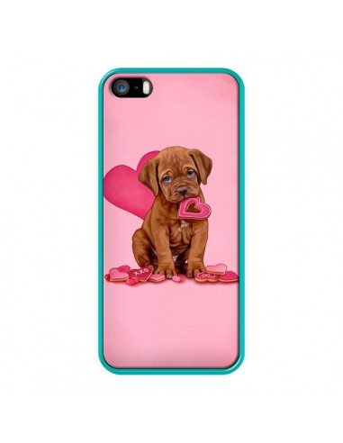 Coque Chien Dog Gateau Coeur Love pour iPhone 5 et 5S - Maryline Cazenave