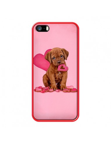 Coque Chien Dog Gateau Coeur Love pour iPhone 5 et 5S - Maryline Cazenave