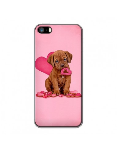 Coque Chien Dog Gateau Coeur Love pour iPhone 5 et 5S - Maryline Cazenave