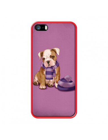 Coque Chien Dog Echarpe Bonnet Froid Hiver pour iPhone 5 et 5S - Maryline Cazenave