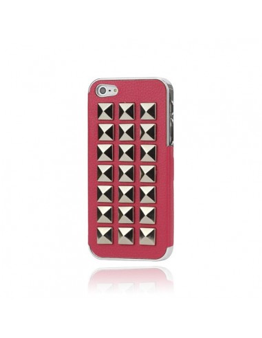 Coque Rock'n'Roll Cuir Cloutée pour iPhone 5