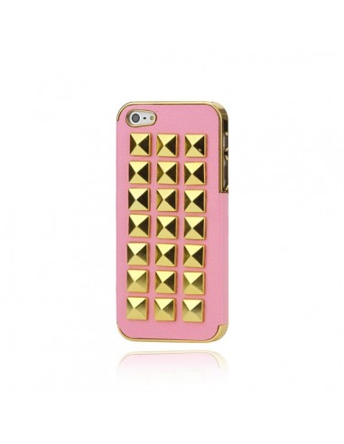 Coque Rock'n'Roll Cuir Cloutée pour iPhone 5