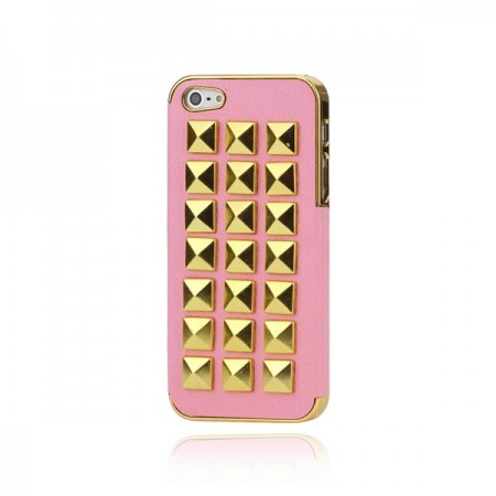 Coque Rock'n'Roll Cuir Cloutée pour iPhone 5
