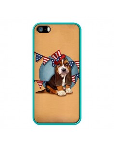 Coque Chien Dog USA Americain pour iPhone 5 et 5S - Maryline Cazenave 2