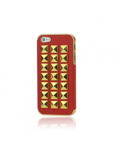 Coque Rock'n'Roll Cuir Cloutée pour iPhone 5