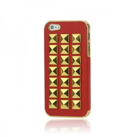 Coque Rock'n'Roll Cuir Cloutée pour iPhone 5