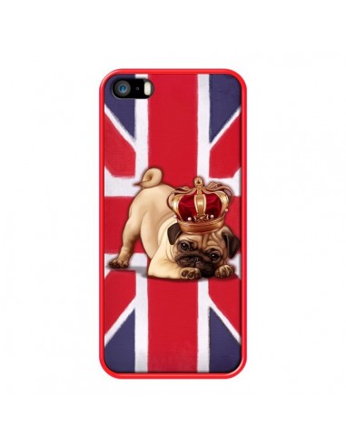 Coque Chien Dog Anglais UK British Queen King Roi Reine pour iPhone 5 et 5S - Maryline Cazenave