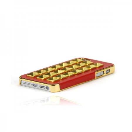 Coque Rock'n'Roll Cuir Cloutée pour iPhone 5