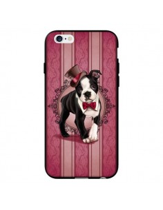 Coque Chien Dog Gentleman Noeud Papillon Chapeau pour iPhone 6 - Maryline Cazenave