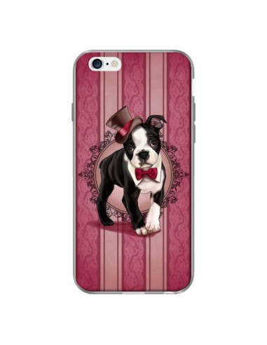 Coque Chien Dog Gentleman Noeud Papillon Chapeau pour iPhone 6 - Maryline Cazenave