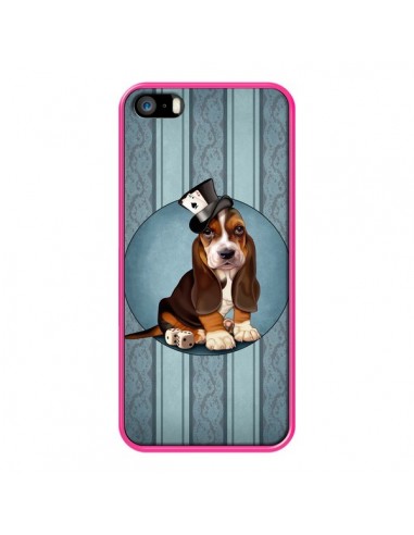 Coque Chien Dog Jeu Poket Cartes pour iPhone 5 et 5S - Maryline Cazenave