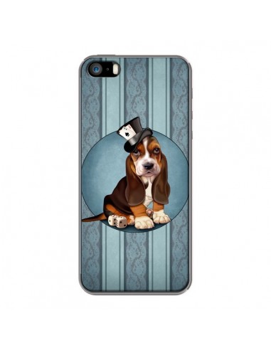 Coque Chien Dog Jeu Poket Cartes pour iPhone 5 et 5S - Maryline Cazenave