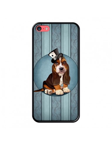 Coque Chien Dog Jeu Poket Cartes pour iPhone 5C - Maryline Cazenave