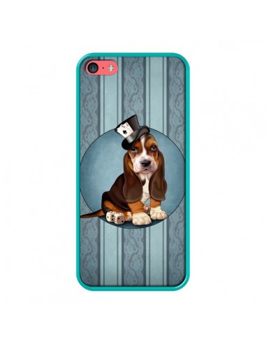 Coque Chien Dog Jeu Poket Cartes pour iPhone 5C - Maryline Cazenave